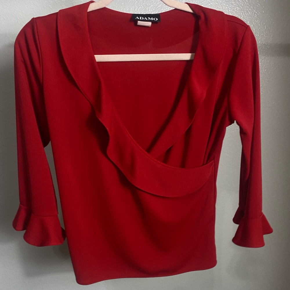Red long sleeve shirt